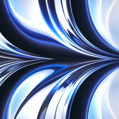 Abstract Blue Waves with MacBook Air 2022