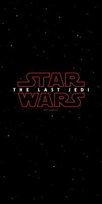 Star Wars: Los últimos Jedi - Gráfico icónico del título sobre un fondo estrellado