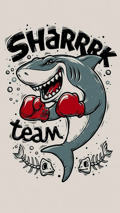 Sharrrk Team: Fierce and Playful Boxing Shark