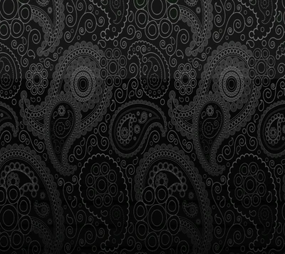 black abstract, oriental pattern