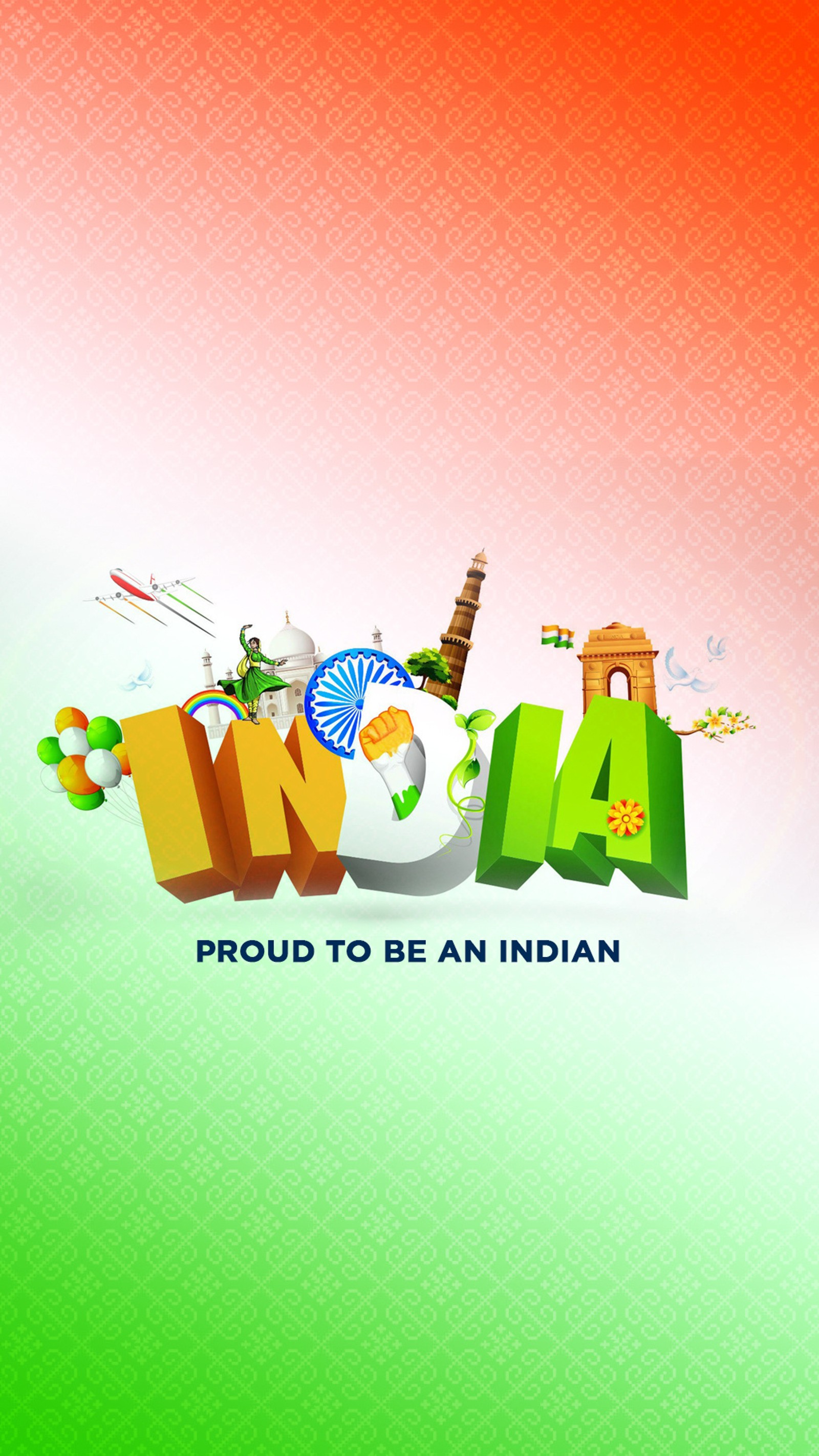 Скачать обои я люблю индию, индия, india, индийский, proud 2b an indian