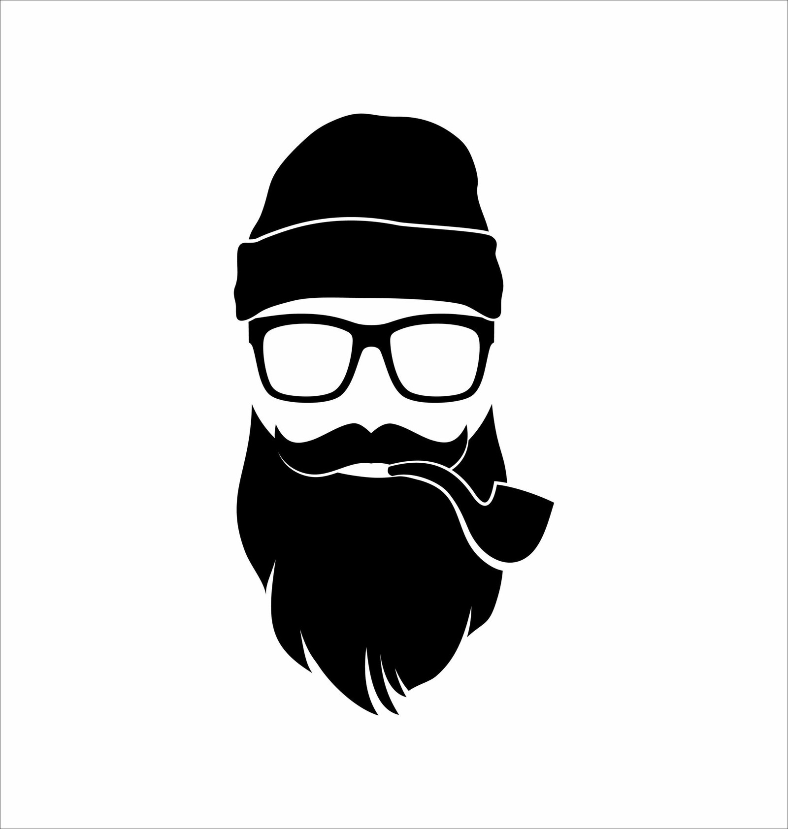 Un primer plano de un hombre con barba y gafas (barba, hipster, stud)