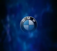 BMW Logo on a Dark Blue Background