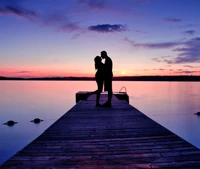 couple, love, sweet wallpaper