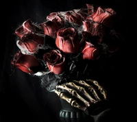 halloween, roses