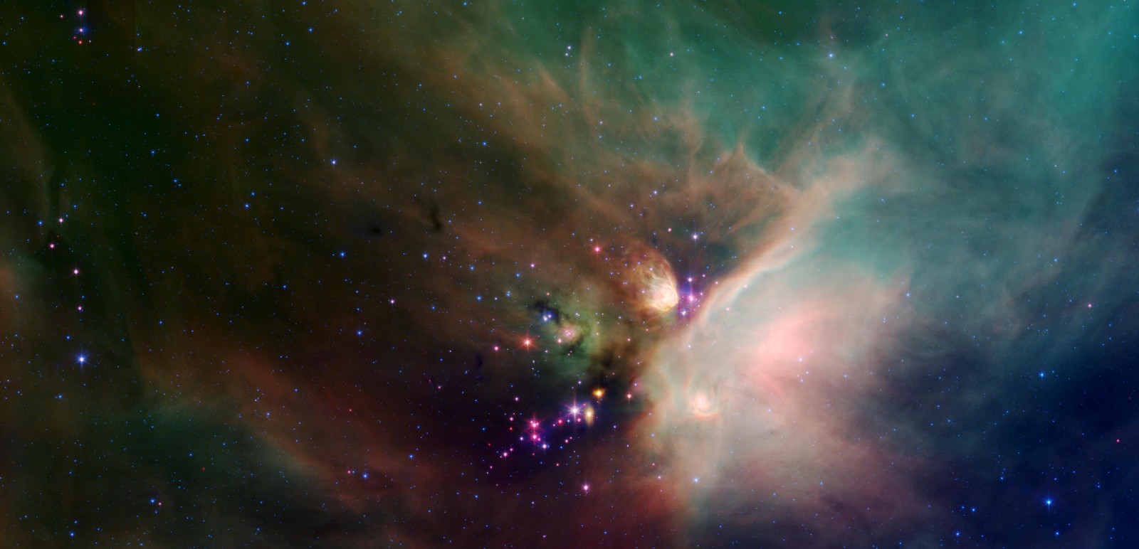 Una vista de un gran cúmulo estelar en el cielo (nasa, nebulosa, objeto astronómico, atmósfera, espacio exterior)