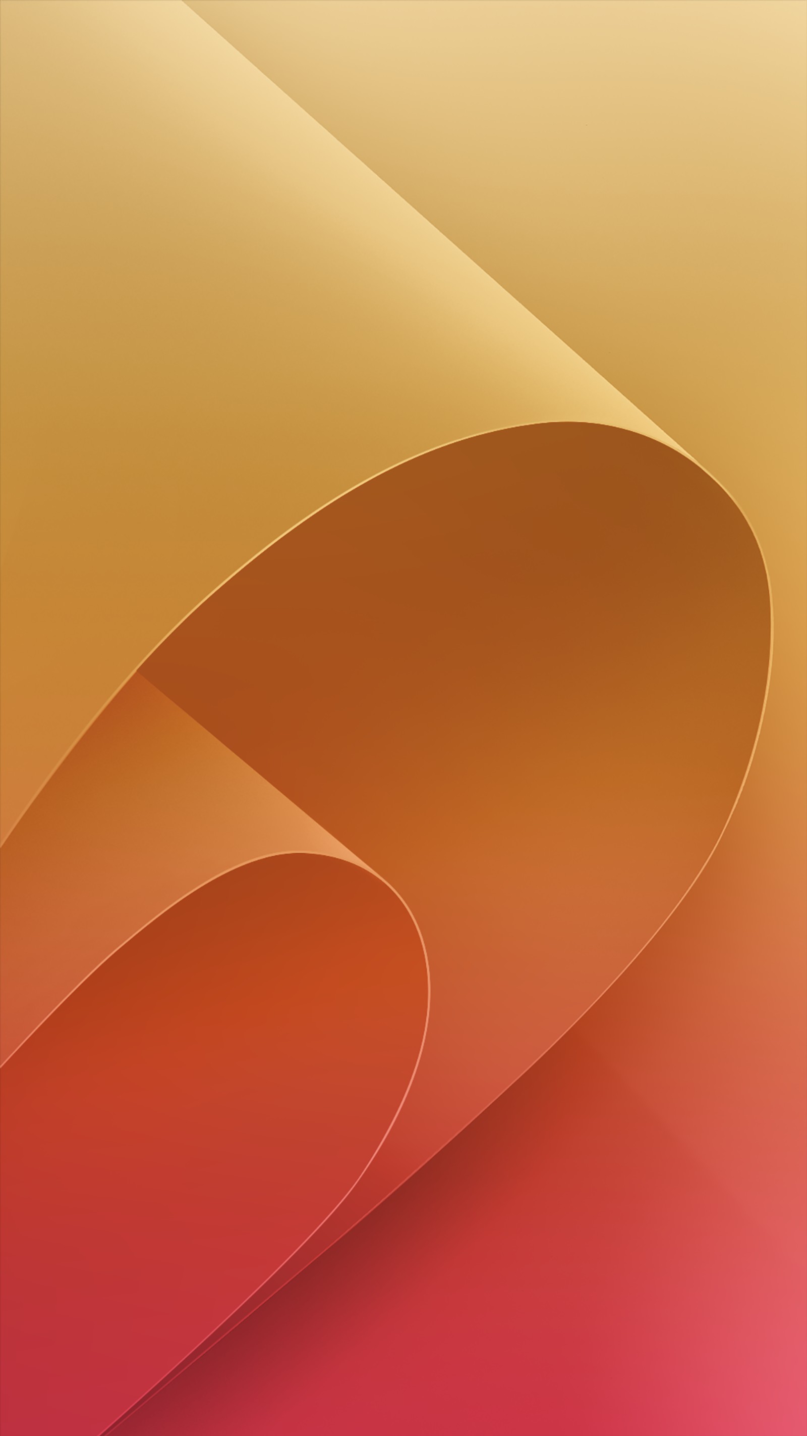 A close up of a red and yellow background with a curved design (asus, asus zenfone, asus zenfone 4, asus zenfone 6, smartphone)