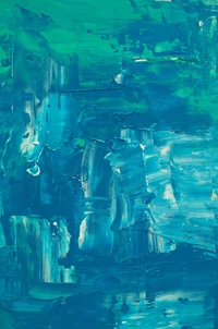 Abstract Blue Tones: A Contemporary Canvas of Aqua and Teal Textures