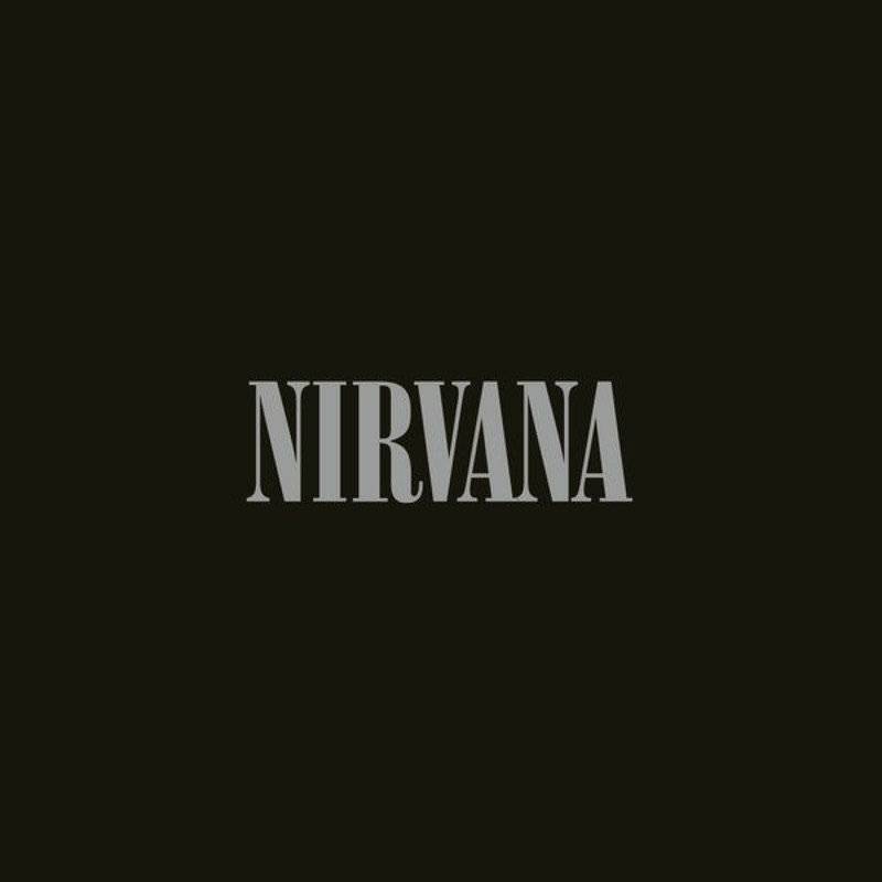 Крупный план черно-белой фотографии человека с серфингом (нирвана, nirvana, альбом, графический дизайн, текст)