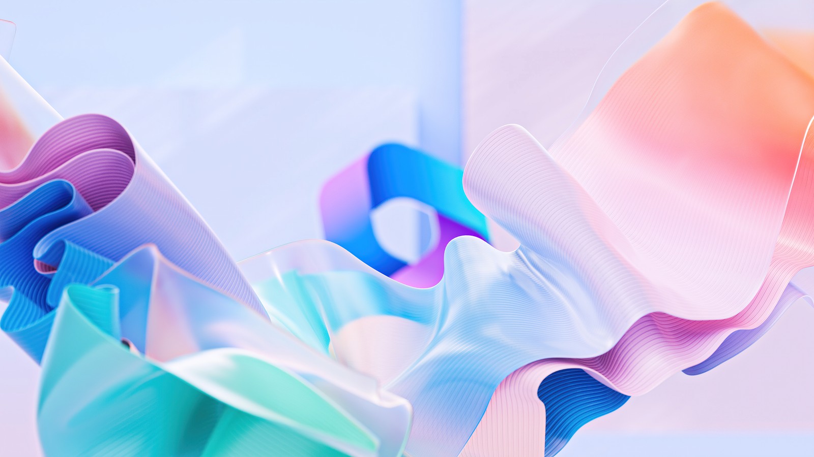 Il y a des rubans de différentes couleurs dans un vase (coloré, microsoft 365, ribbons, moderne, vibrant)