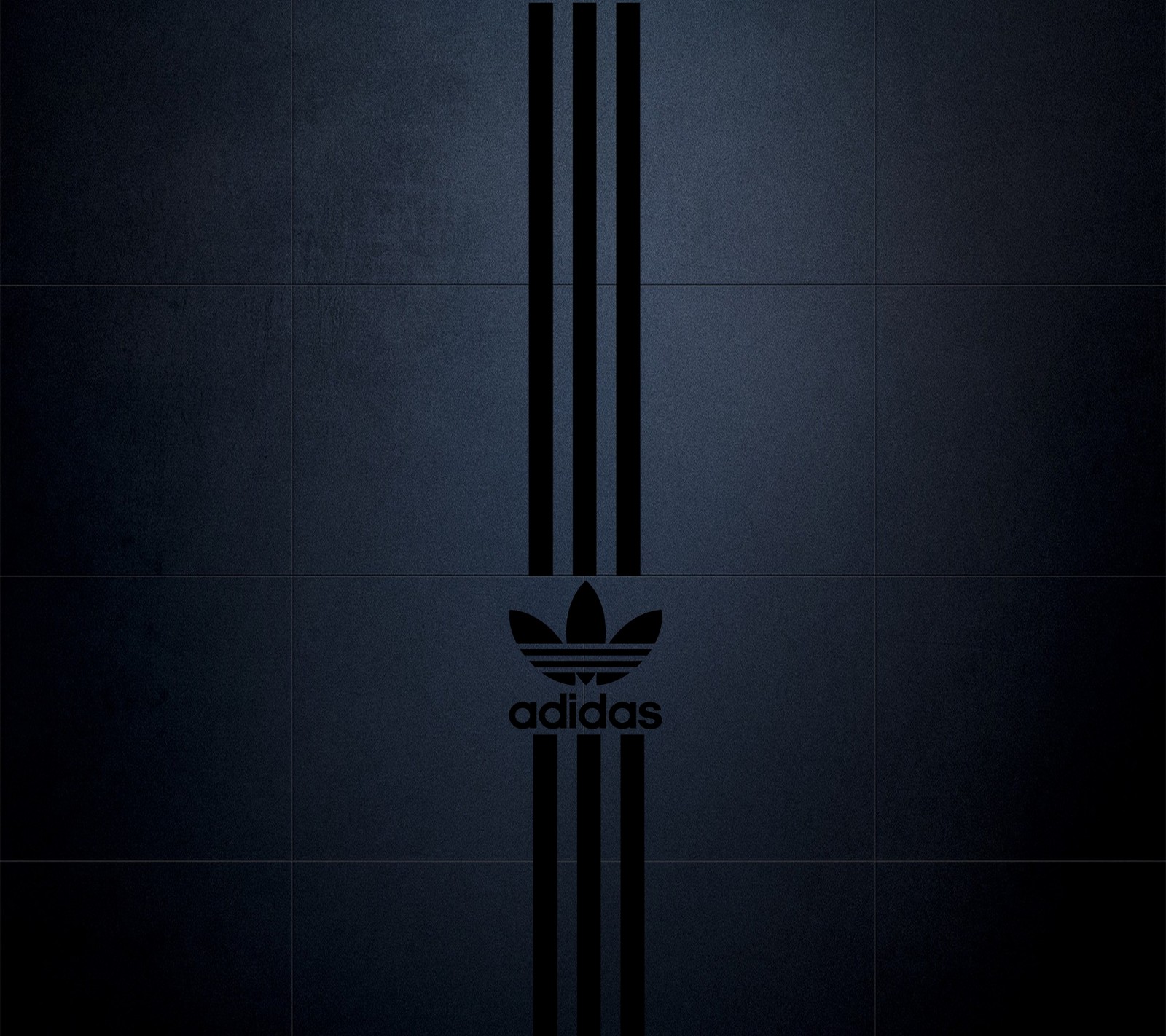 Adidas logo on a black background with a white stripe (adidas, logo)