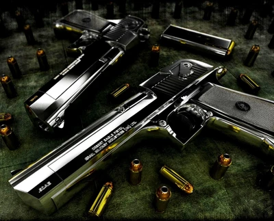 desert eagles, guns, wallpaper