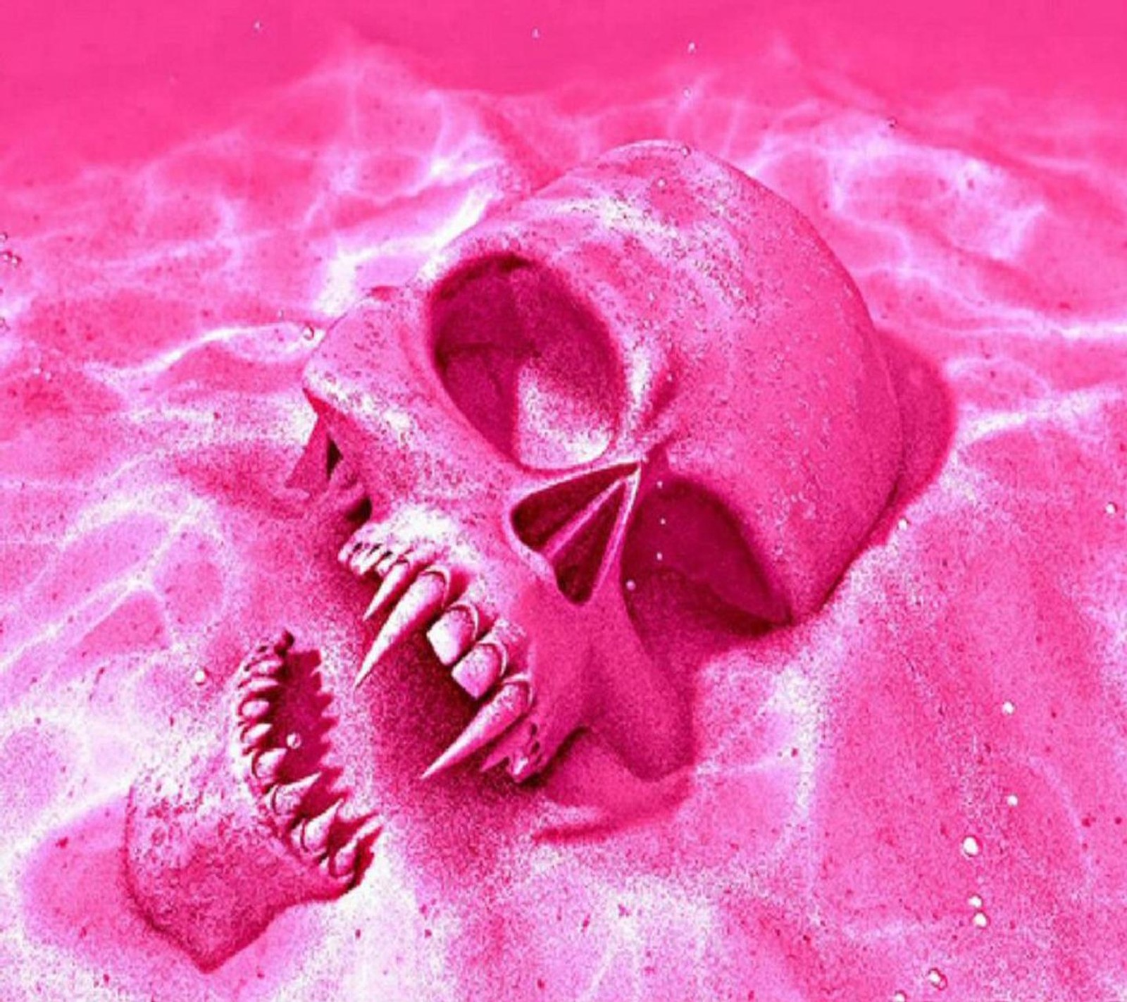 Download pink skull, wallpaper for free