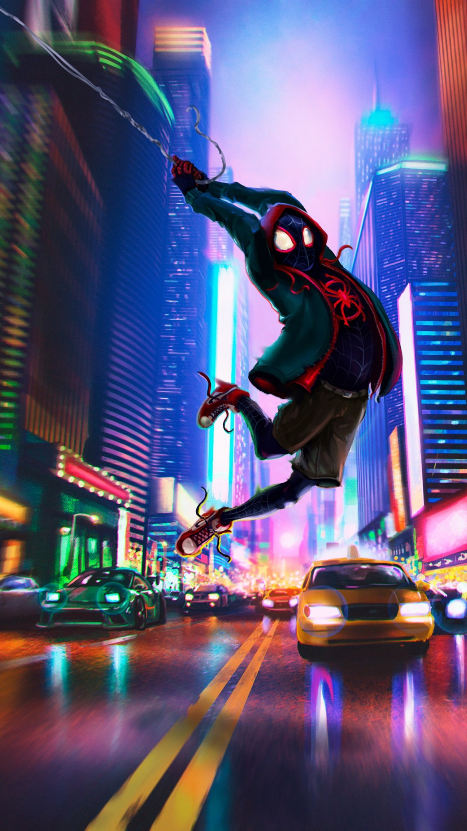 Affiche de spider-man : dans le spider-verse (spider man, univers spider, films)