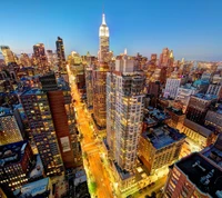 Empire State Skyline Illuminated at Dusk