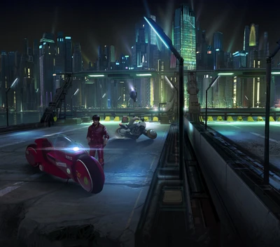 akira, anime, gangs, kaneda, motorbike