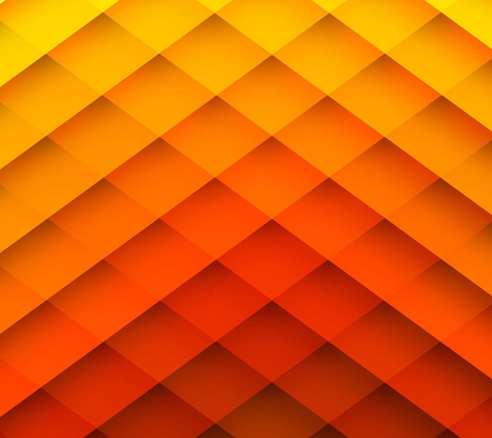 A close up of a yellow and orange background with squares (abstract, autumn, digital art, rhombus, stripe)