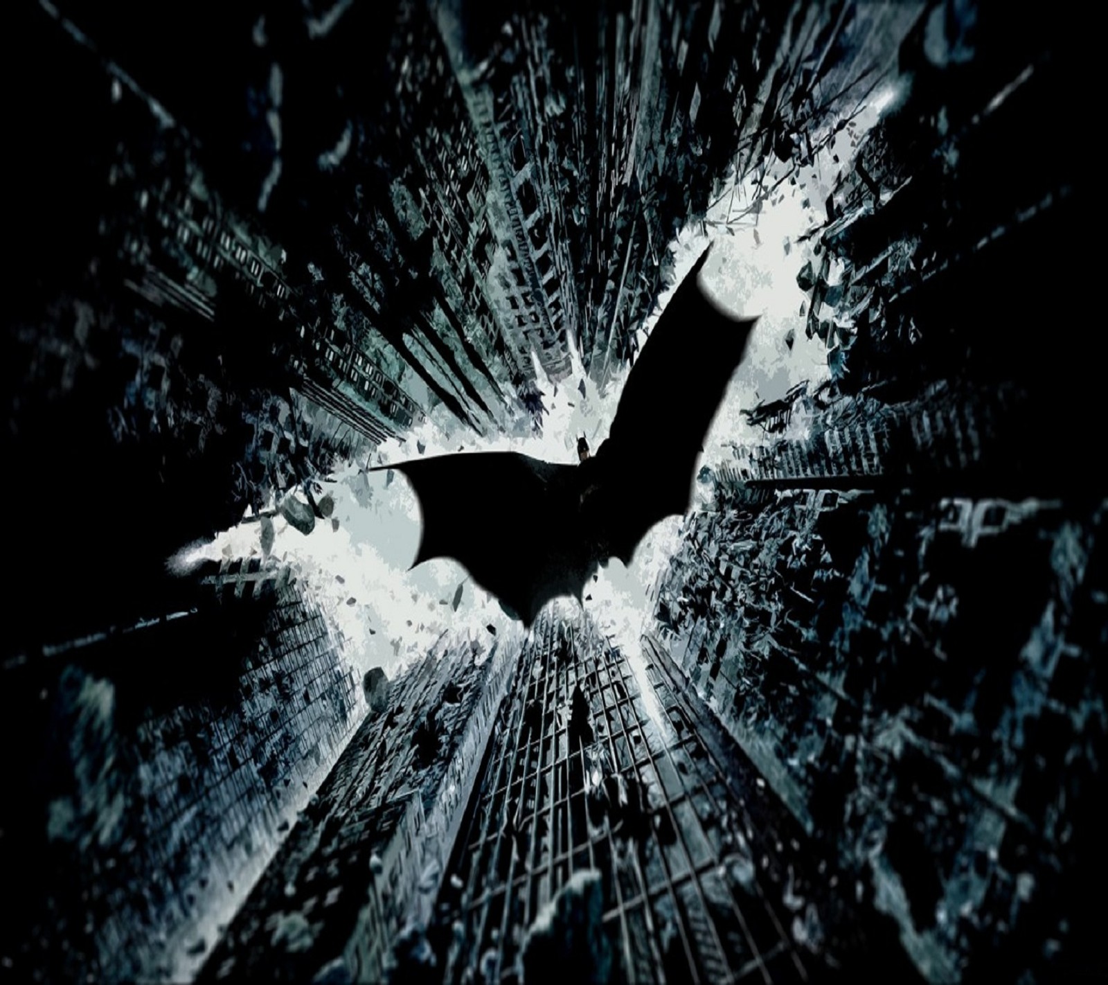 Batman logo in the dark knight rises (batman, black)