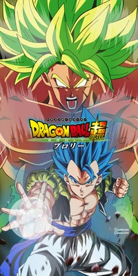 Epic Fusion Battle: Goku and Broly in Dragon Ball Super