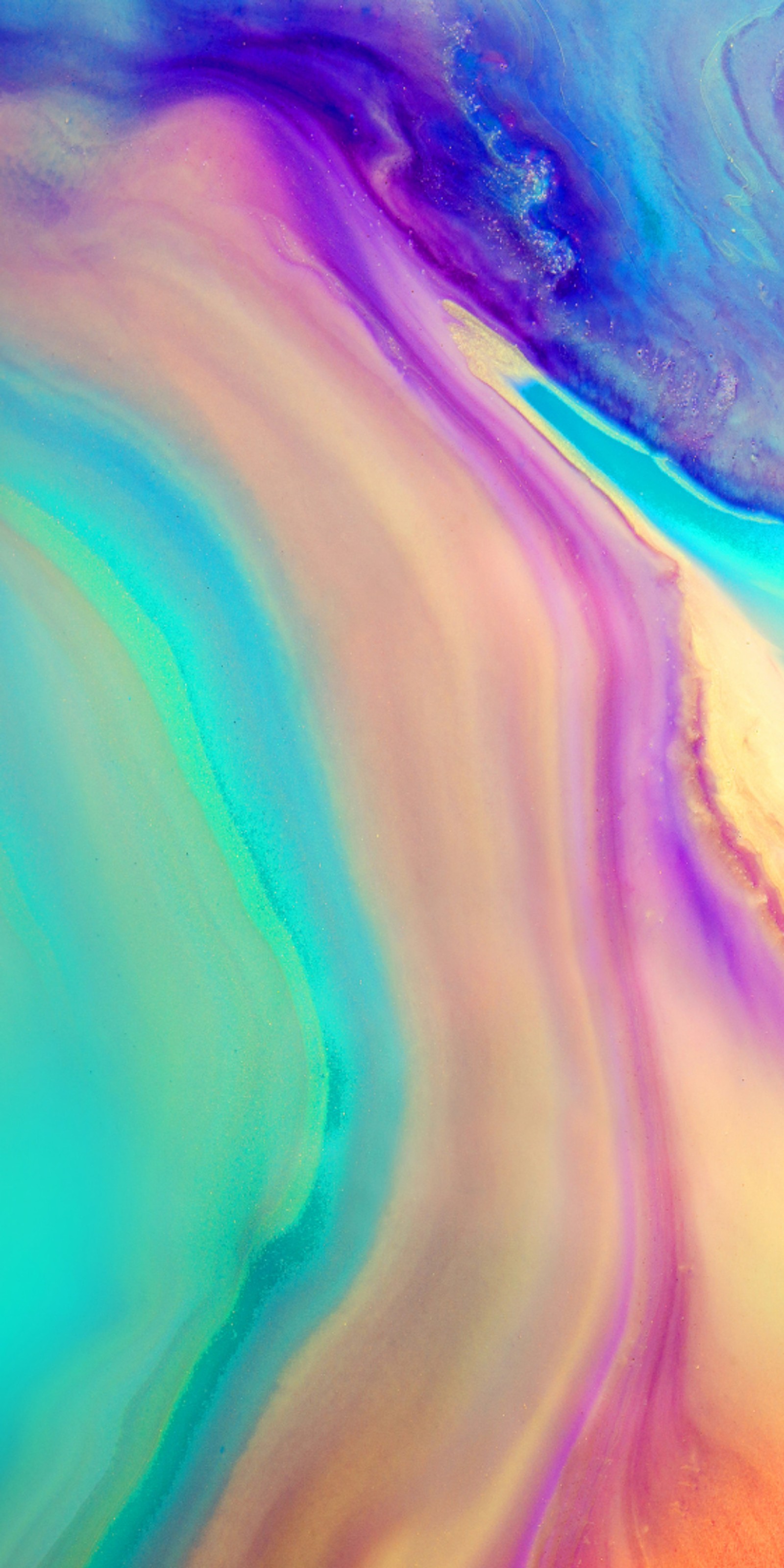 A close up of a colorful fluid painting on a surface (abej, beograd, huawei, ink, premium)