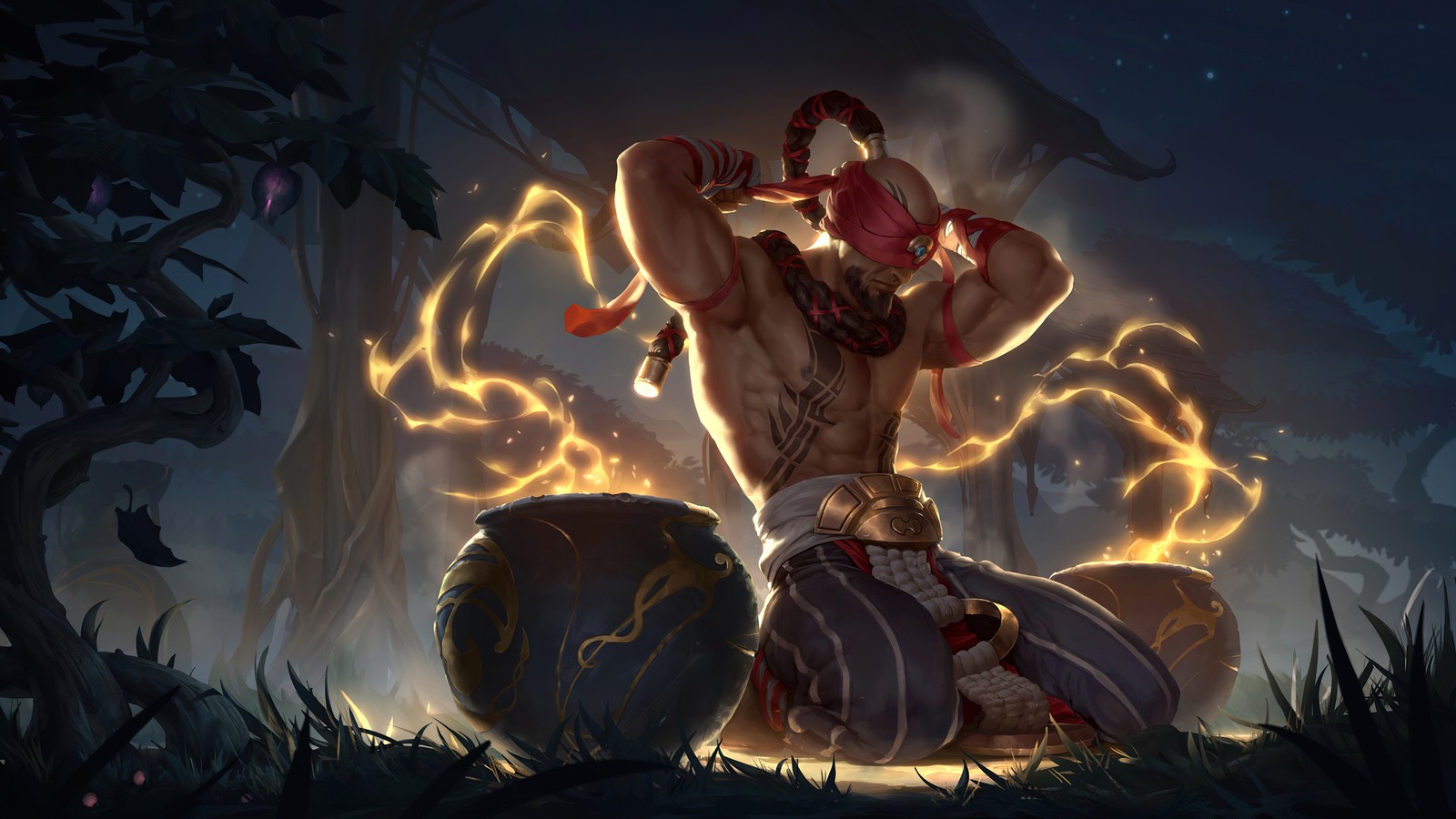 Скачать обои ли син, lee sin, lol, league of legends, legends of runeterra