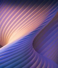 Abstract Twisted Swirl in Soft Purple Hues