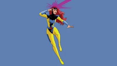 Jean Grey em ação de X-Men '97 - Série de desenho animado da Marvel