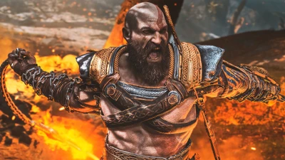 Kratos in Rage: Unleashing Fury in God of War