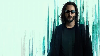 Neo in Die Matrix: Wiedergeburt: Offizielles Poster 2021