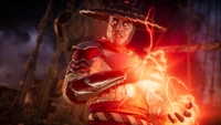 Raiden Channeling Lightning in Mortal Kombat 11