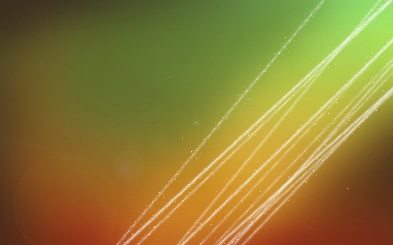 There is a blurry image of a plane flying in the sky (orange, yellow, light, line, sky)