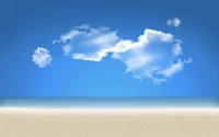 cloud, blue, horizon, clouds, sky