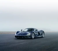 Hennessey Venom F5: A Cutting-Edge 2021 Sports Car in a Misty Landscape