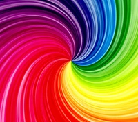 Remolino vibrante de colores: Un diseño abstracto dinámico para fondos de pantalla de Android