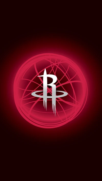 Dynamic Basketball Logo with Planetary Influence