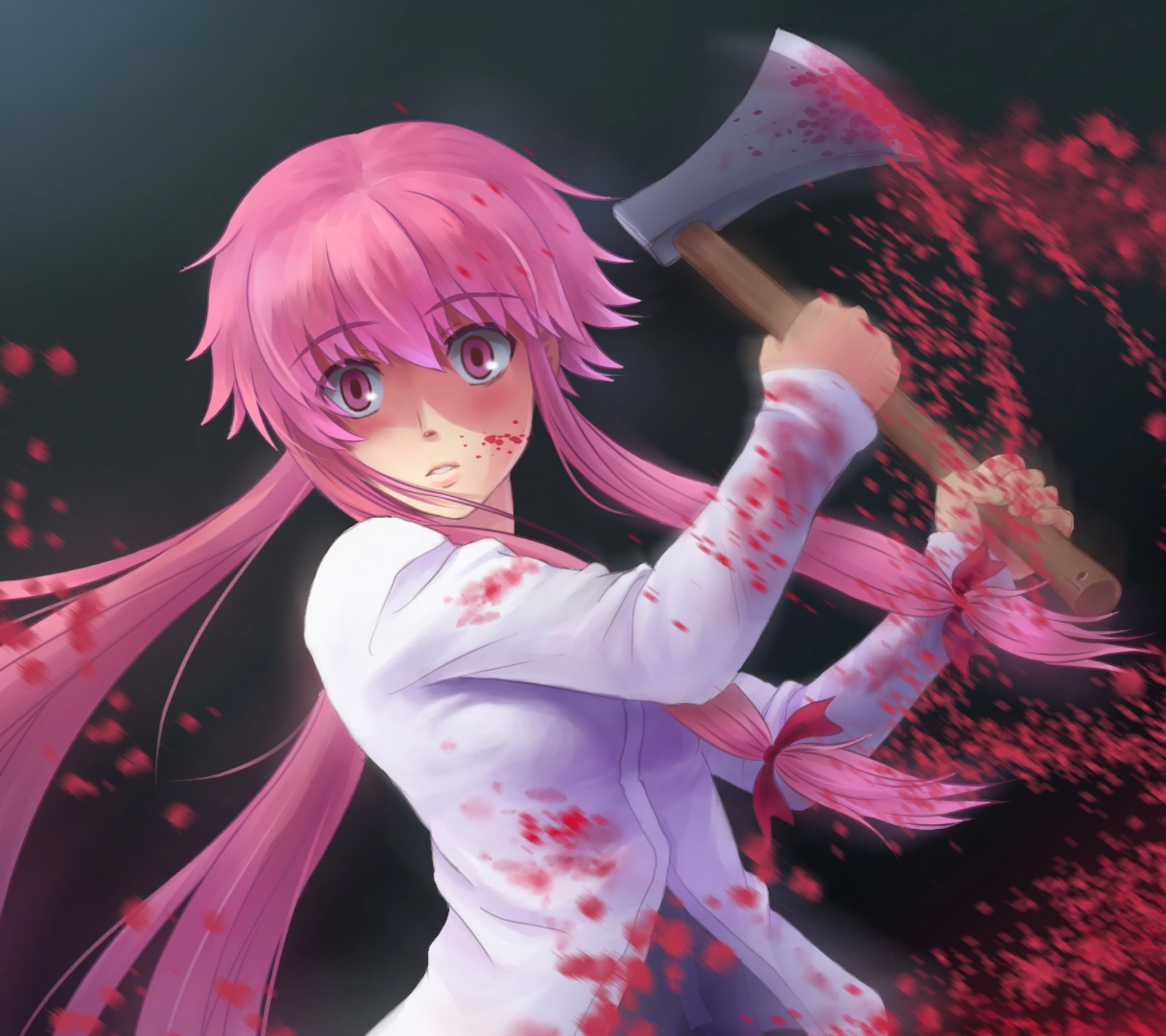 Descargar fondo de pantalla mirai nikki, yuno, yuno gasai