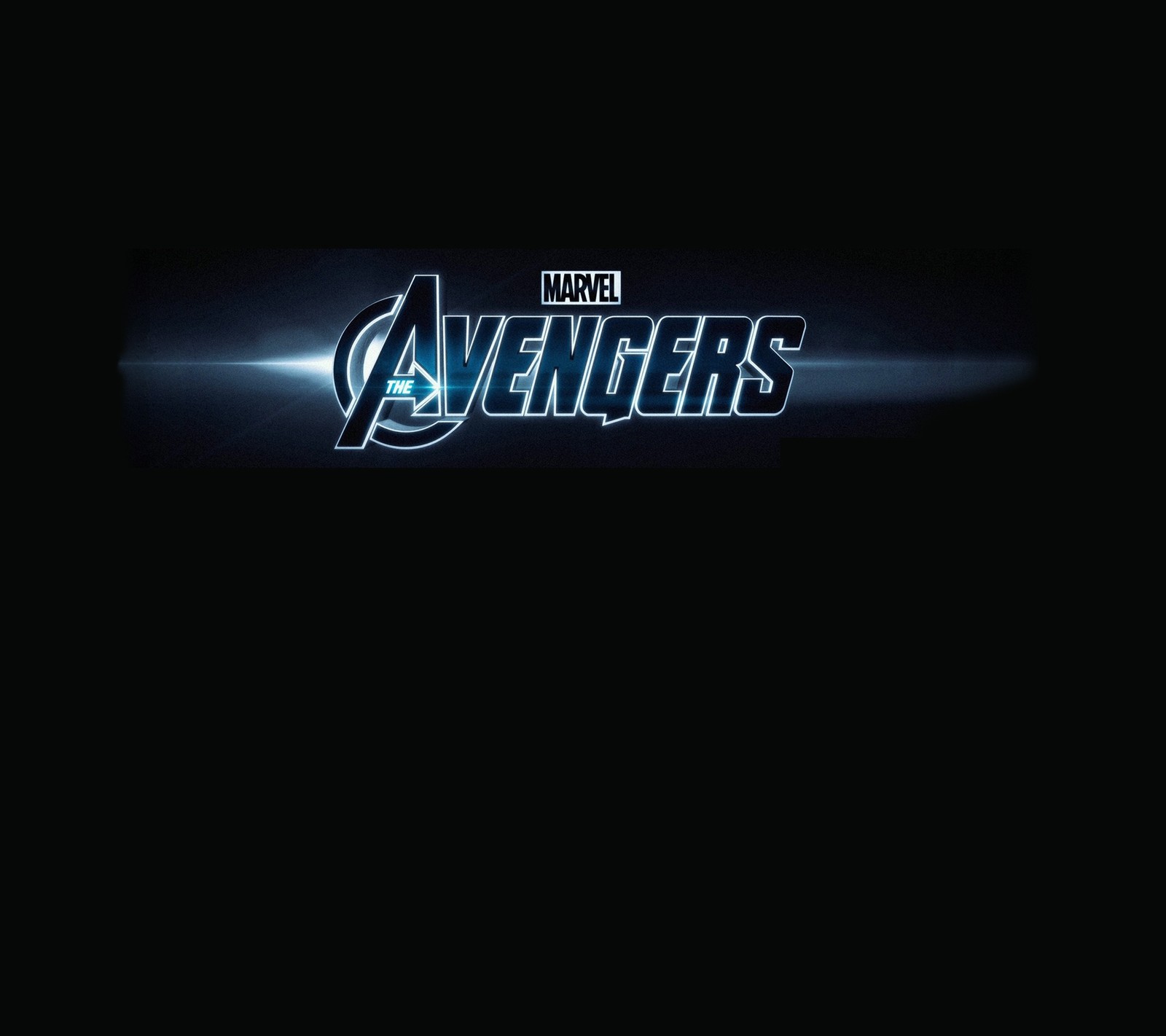 The avengers logo on a black background (avengers, marvel)