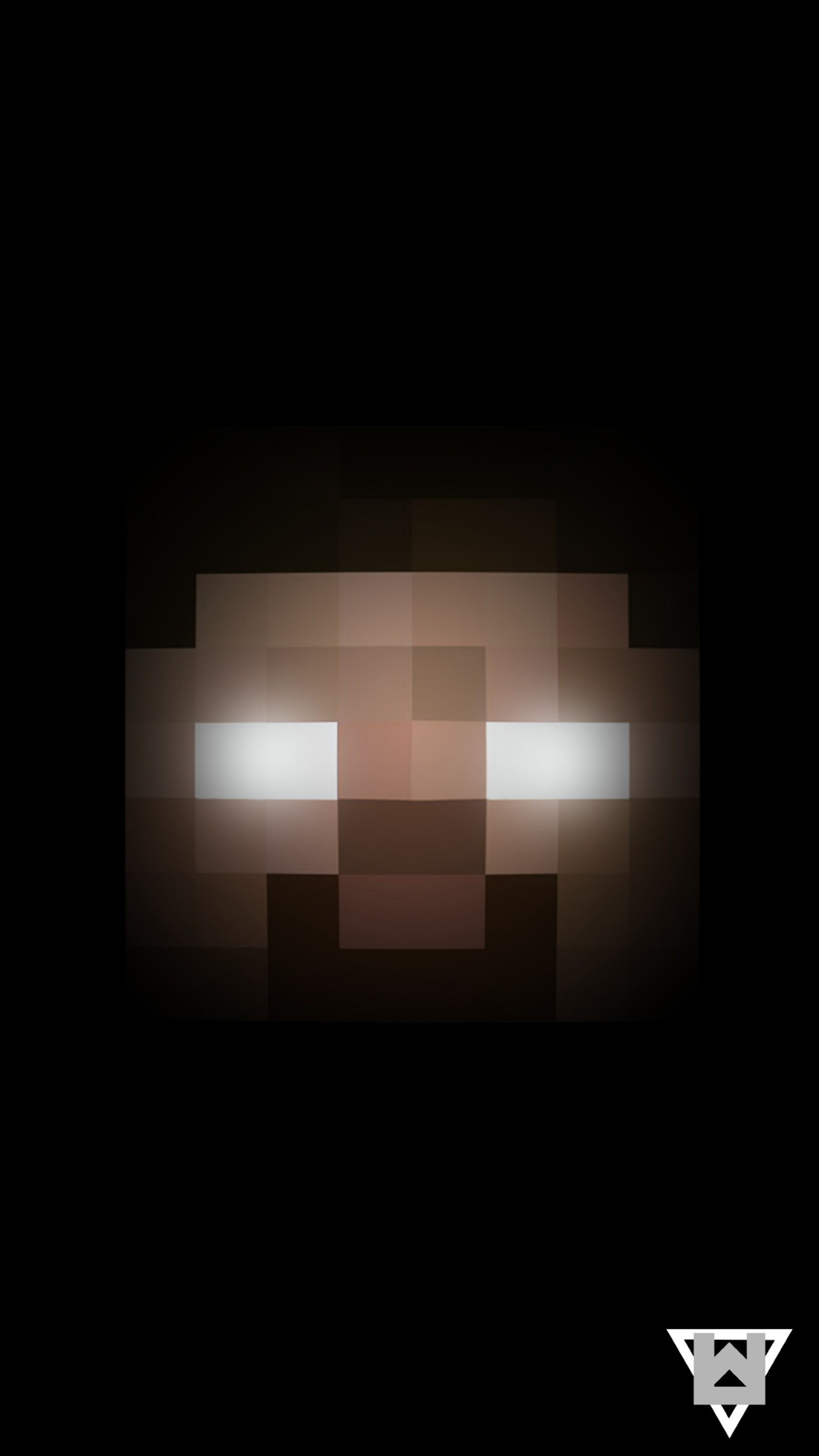 There is a picture of a pixel face in the dark (fortnite, games, gta, minecraft, play)