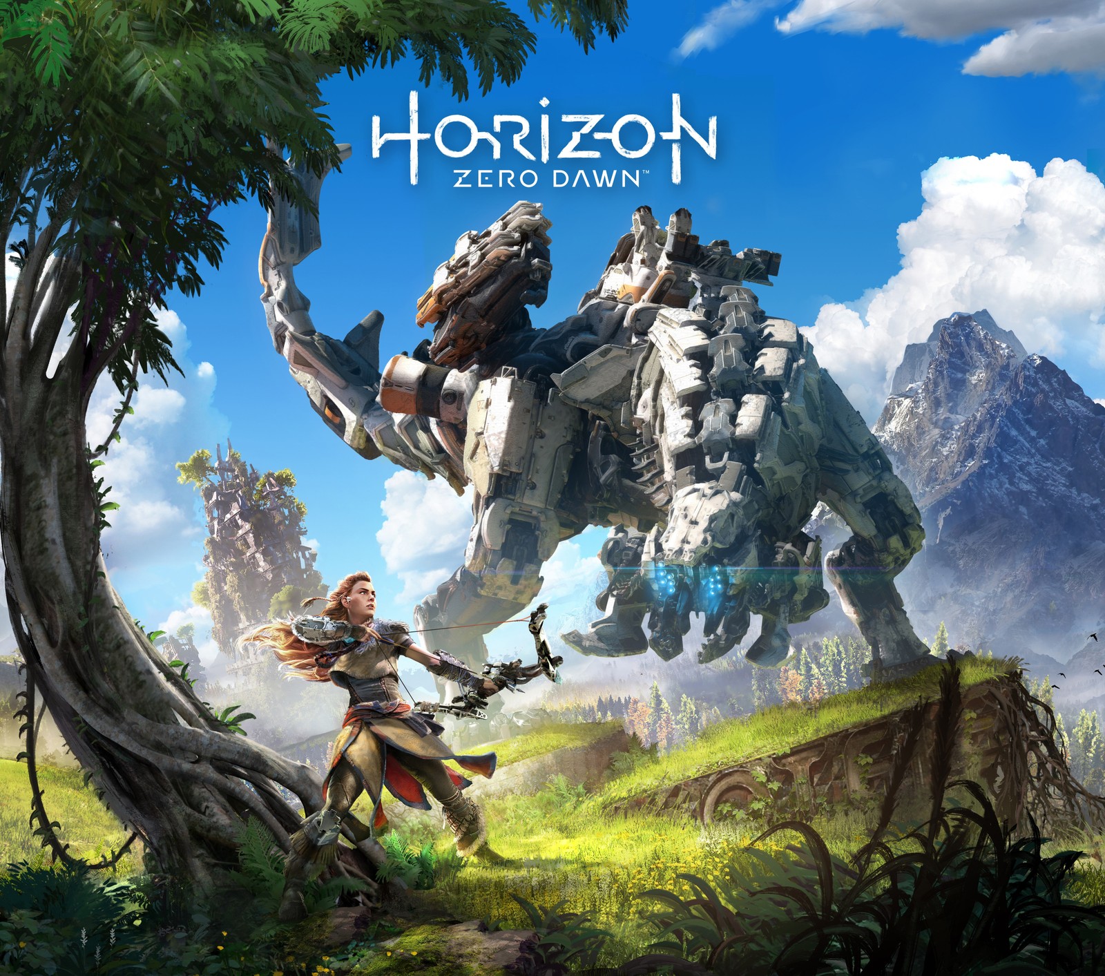 Horizon zero dawn - portada / packshot (juegos, horizonte, mecha, robots, zero dawn)