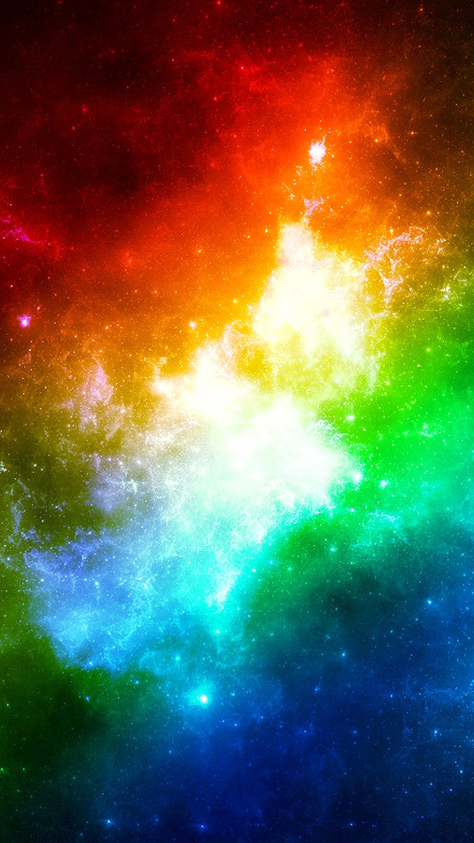 Un primer plano de una galaxia colorida con una estrella brillante en el fondo (colorido, galaxia, ilusión, fondos de pantalla)