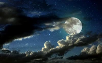 full moon, moon, atmosphere, universe, astronomical object wallpaper