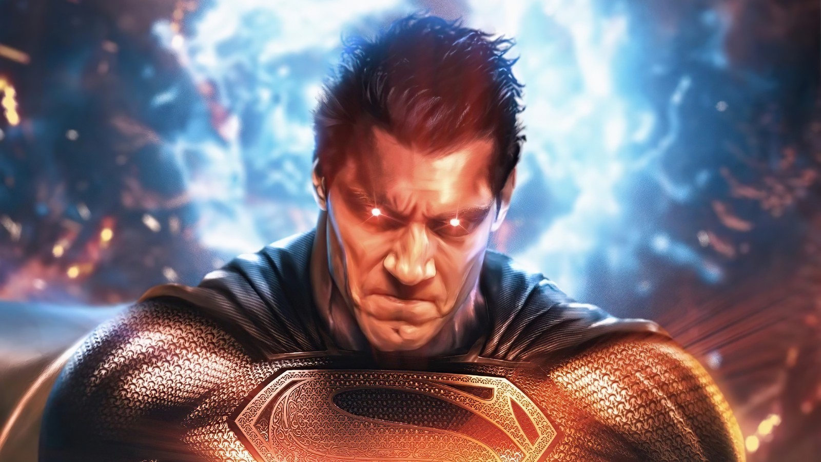 superman, black suit, justice league, 2021, movie wallpaper