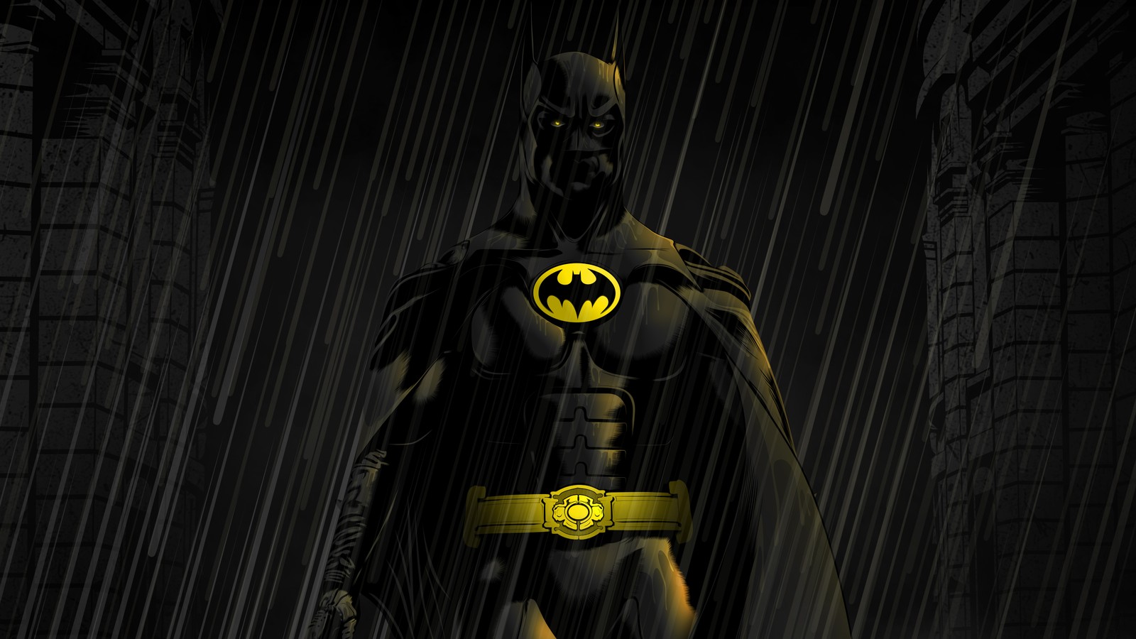 Batman em pé na chuva com sua capa aberta (batman, super herói, liga da justiça, justice league, figura de ação)