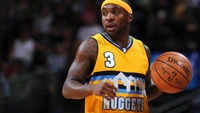 Denver Nuggets Point Guard in Aktion auf dem Platz