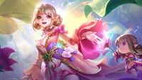 Цветочный эльф Анджела из Mobile Legends: Bang Bang