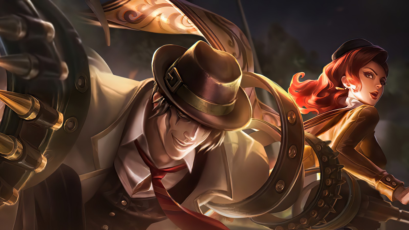 khufra, esmeralda, gentleman thief, lady thief, mobile legends Download Wallpaper