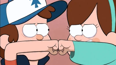 гравити фолз, диппер пайнс, dipper pines, мэйбл пайнс, mabel pines