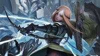 Undead Archer Girl in Epic Fantasy Battle