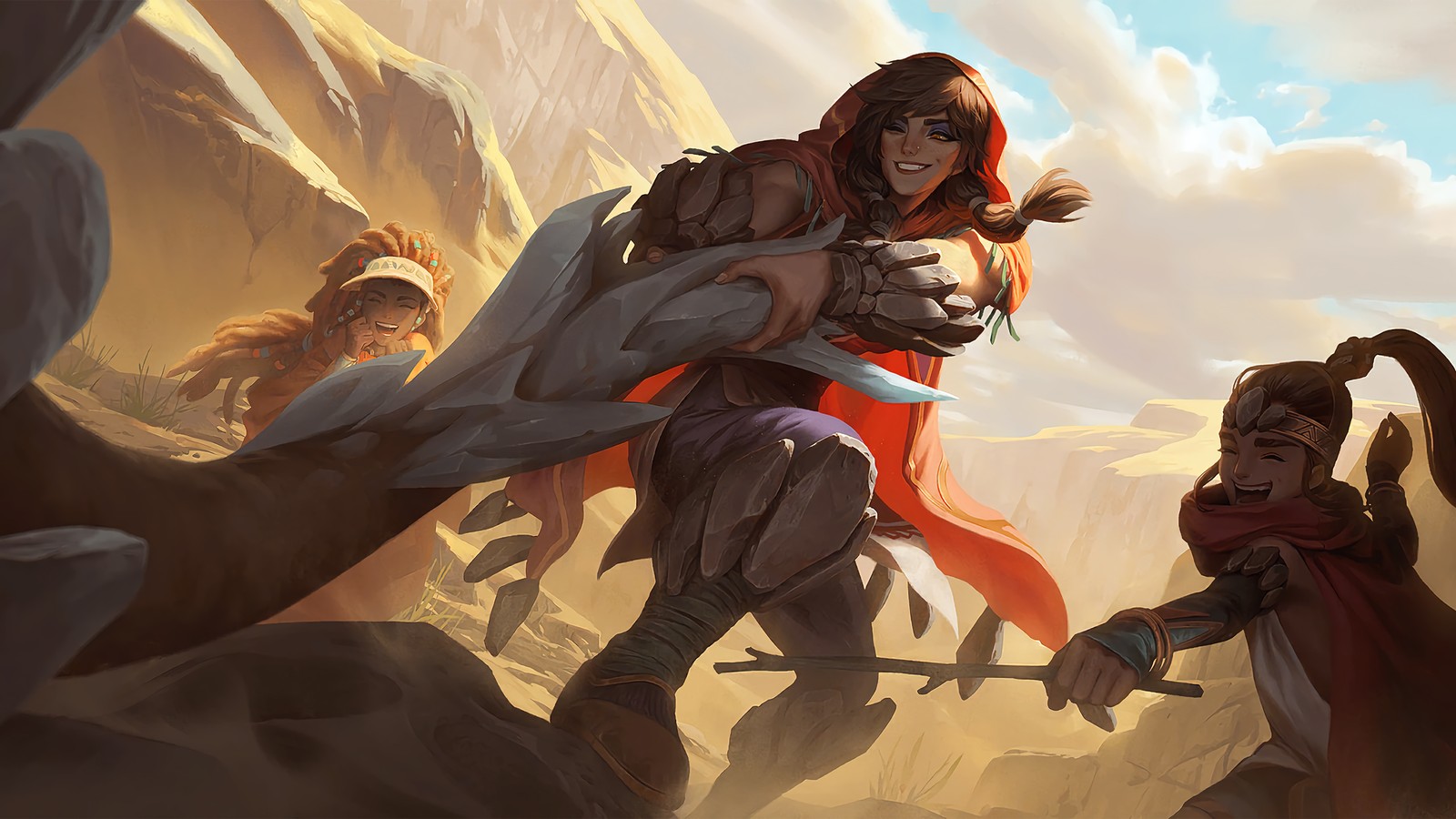 Baixar papel de parede legends of runeterra, lor, jogo de vídeo, desert naturalist