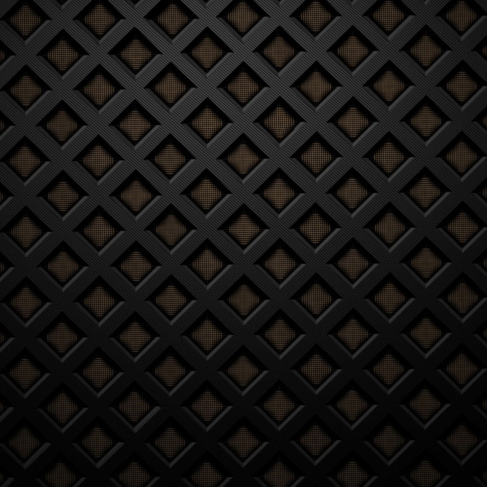 A black and brown background with a pattern of squares (metal, pattern, steel, texture)